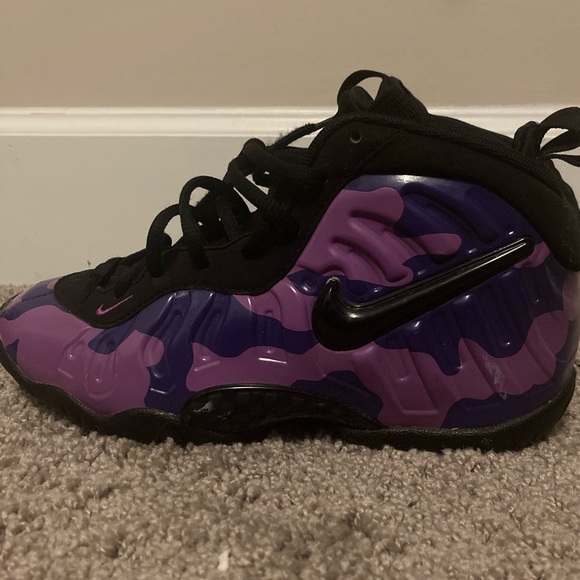 purple camo nikes